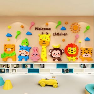 <span class=keywords><strong>Adesivi</strong></span> Murali 3D a Tema Animali Cartoon per <span class=keywords><strong>Asilo</strong></span> Nido, Decorazione per Aula - Product Image 4