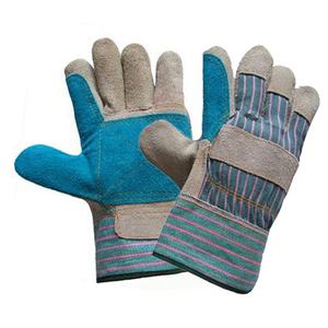 GL1017 Guantes de soldadura de seguridad de cuero de vaca Doble Palma Guantes DE TRABAJO resistentes al por mayor - Product Image 5