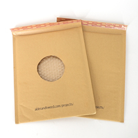 Sobre Acolchado de Papel Kraft Resistente con Burbujas de Aire, Bolsa de Envío con Logotipo Personalizado para Prendas y Artículos Pequeños