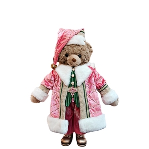 2026 Beliebte Hochwertige Luxuriöse Tier-Weihnachtsdekoration Handgefertigter Öko-Freundlicher 50cm Weihnachtsbär Großhandel - Product Image 3