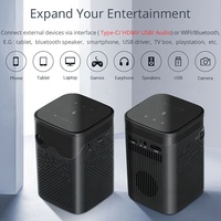Mini Proyector DLP 4K-Láser, Cine en Casa 3D, Películas, Vídeos, TV 480P, Recargable, Portátil, para Exteriores, Mini Proyector de Videojuegos