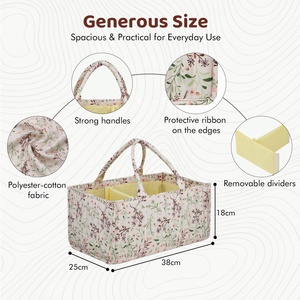 Organisateur de couches portable et pliable, matelassé et <span class=keywords><strong>lavable</strong></span>, grand sac de rangement multifonctionnel pour essentiels de nouveau-nés - Product Image 2