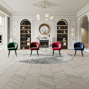 <span class=keywords><strong>Sedie</strong></span> <span class=keywords><strong>da</strong></span> Pranzo e Ristorante con Schienale Alto e Confortevole per Caffetteria, Soggiorno, Tavolo <span class=keywords><strong>da</strong></span> Trucco con Seduta Strutturata - Product Image 2