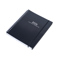 Carnet de planification A7 professionnel à spirale, reliure agrafée, couverture en papier format A5, 120 feuilles, agenda de bureau et scolaire