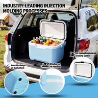 Glacière rigide isotherme portable pour la plage, le camping, les pique-niques, la pêche et les barbecues