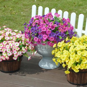 Bouquets de petites fleurs artificielles de glycines à bords blancs, plantes vertes modernes faites à la main, légères, pour Noël – Meilleures ventes - Product Image 5