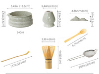 Céramique classique Japandi peinte à la main, écologique, durable et réutilisable, pour le dosage de matcha et de grains de café, pour hôtels (Guangdong)