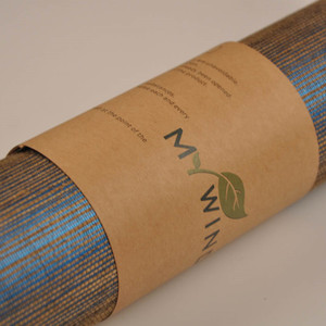 Muestra gratis mi viento Mallard azul Oliva oscuro Sisal Natural de fondo fabricación 3D papel pintado - Product Image 4