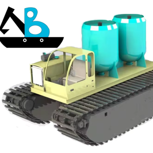Cummins Engine Camión volquete anfibio Kawasaki Excavadora hidráulica Nueva condición 10 toneladas para exploración de petróleo Core Swampy Terrain - Product Image 2