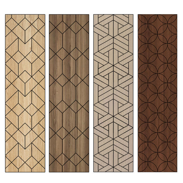 For Modern 3D Wood Textured Acoustic Panels for Hotels & Living Rooms Highly Effective Sound Absorption Interior Decoration