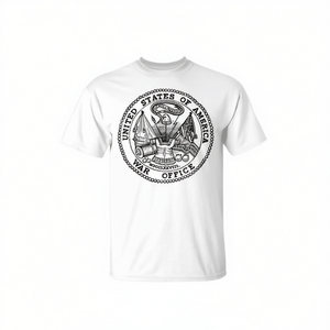 T-shirt du bureau de guerre des États-Unis d'Amérique, unisexe pour adulte, blanc, 100% coton - Product Image 2