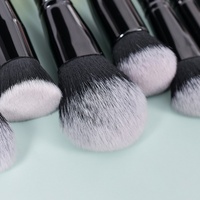 Ensemble de pinceaux de maquillage haut de gamme en fibres synthétiques avec manche en bois, 15 pièces, pour le visage, la poudre libre, les fards à paupières, le blush, outil de beauté multifonctionnel