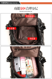 Vintage <b>Backpack</b> Leather Women <b>Backpack</b> Large Capacity School Bag for Girls Leisure Shoulder Bags - Product Image 6