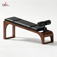 Nouveautés : Banc de musculation multifonctionnel unisexe pliable en bois réglable pour haltères et fitness