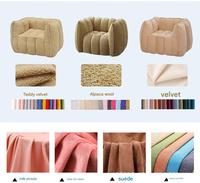 Fauteuils poufs en fausse fourrure moelleuse, remplis de mousse à mémoire de forme, en forme de canapé, pour adolescents/enfants, canapé paresseux pour salon et chambre à coucher