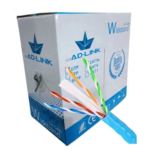 Promotion 8 Core 4 Pair Cat6 Indoor <strong>Cable</strong> 305m 1000ft 0.57mm Cca Bare Copper <strong>Utp</strong> Network Ethernet <strong>Cable</strong>