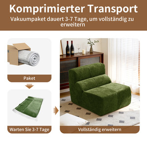 Compressed Sofa Chair in a <b>Box</b> European Warehouse Ready Stock <b>Soft</b> Foam Lazy Couch Modern Single Seat Sofa for Living Room Use - Product Image 3