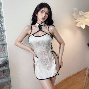 เลมอนสตอรี่ชุดนอนกี่เพ้าเซ็กซี่ลูกไม้แขนกุดชุดนอนสตรี 8134 - Product Image 4