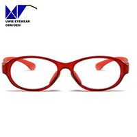 Monture de prescription ovale personnalisée OEM TPEE&TR90, anti-lumière bleue, pour enfants et adolescents, taille 48-16-125, fabricant professionnel