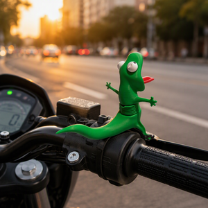 Lagarto da moto 10 cm, divertente e pazzo, lagarto a molla che si muove durante <span class=keywords><strong>la</strong></span> guida, ornamento stampato in 3D, lagarto divertente antistress. - Product Image 1
