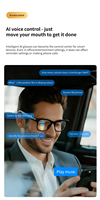 Nouvelles Lunettes Intelligentes IA 2025 avec Caméra HD 12MP, Traduction en Temps Réel, Contrôle Tactile Wi-Fi, Protection UV et Commande Vocale IA