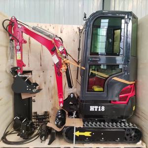 CE EPA Euro5 goedgekeurd 1T 1,2T 1,5T 1,8T 2T Mini rupsgraafmachine kleine graafmachine met rubberbanden en zwenkarm - Product Image 1