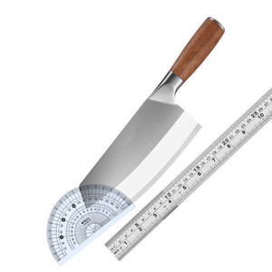 Wooden-<b>handled</b> kitchen <b>knife</b>, 40Cr15MoV rosewood chopping <b>knife</b>, chef's special ultra-fast and sharp cleaver, meat slicer. - Product Image 5
