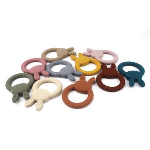 Mordedor de Silicona de Grado Alimenticio Orgánico para Bebés Recién Nacidos, Unisex, de Alta Calidad, No Tóxico, Anti-Mordidas, con Forma de Conejo - Product Image 5