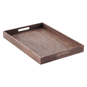 Restaurante de madera de acacia y suministros para hoteles Bandeja de servicio de madera con tamaño personalizado y bandeja de boda de diseño - Product Image 4