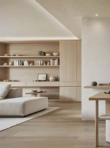 Dressing sur mesure de style européen moderne pour appartements et villas, réglable pour une utilisation hôtelière, panneau en contreplaqué, bois - Product Image 4