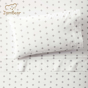 100% organico di cotone organico carino lettino per bambini con Set di lenzuola di alta qualità per il <span class=keywords><strong>neonato</strong></span> - Product Image 1