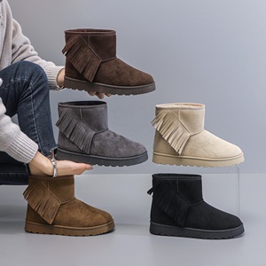 YL3693 Bottes de neige à enfiler en <span class=keywords><strong>daim</strong></span> pour femmes, style formel et tendance, avec fonction chauffante, fabricant OEM - Product Image 1