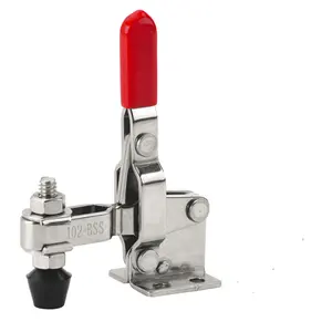 Toggle Clamp With Red Handle The Fine Quality GH-102-B Hand Tool Heavy Duty Toggle Clamps Vertical Toggle Clamp