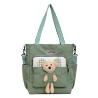 2025 unisexe sac à bandoulière grande capacité Durable Polyester lettre broderie sangle unique ouvert petit mignon mode femmes enfants