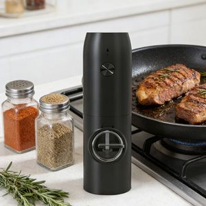 Nuevos Modelos de Parrillas para Barbacoa, Molinillos Automáticos de Pimienta y Sal para Exteriores, Juego de Molinillos Eléctricos de Sal y Pimienta - Product Image 4