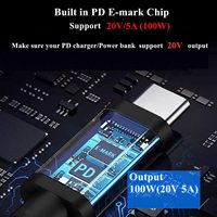 Cables de Alimentación USB C a DC para Starlink Mini, 100W PD USB Tipo-C, 2M/3M/5M/10M/15M/20M, Cable de Carga Impermeable para Starlink Mini C