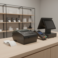 Printer Thermal Portabel Mini Genggam CX58 58mm Bluetooth Nirkabel Multi-Antarmuka USB untuk Sistem POS