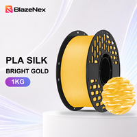 Filament PLA Soie 1KG Haute Brillance Facile à Retirer Qualité Supérieure Faible Déformation Impression Nette pour Modélisme Imprimante 3D
