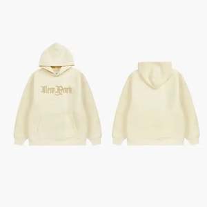 Sweat à capuche de rue unisexe 100% coton personnalisé surdimensionné 3D gaufré bouffée imprimé tricoté quantité minimale de commande bas anti-rétrécissement pour hommes - Product Image 2