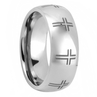 Laser kreuz und Bibel ring Herren Herren Gebets ringe Schwarze Wolfram karbid ringe