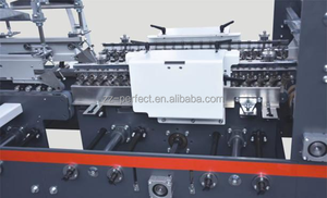 Máquina Plegadora y Encoladora de Cajas de Cartón Corrugado Industrial, Equipo Automático para Plegado y Encolado de Cartones <span class=keywords><strong>con</strong></span> Fondo Crash Lock - Product Image 5