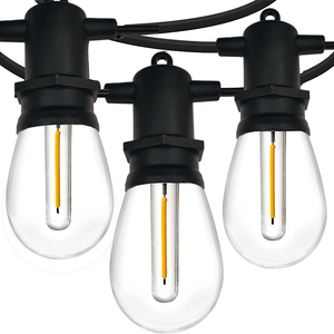 Bombilla de alta calidad Energía solar 15led <span class=keywords><strong>48ft</strong></span> Festoon <span class=keywords><strong>String</strong></span> <span class=keywords><strong>Lights</strong></span> Extensible Outdoor Commercial Hanging Sockets <span class=keywords><strong>String</strong></span> <span class=keywords><strong>Lights</strong></span> - Product Image 5