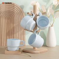 Vente chaude Simple Tasses À Café De Haute Qualité Imprimé Personnalisé 9oz Tasses De Noël En Céramique pour Usage Domestique