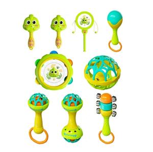 Lot <span class=keywords><strong>de</strong></span> 9 jouets dinosaures hochets pour bébé, jouets pour bébé <span class=keywords><strong>de</strong></span> 0 à 12 mois, jouets sensoriels en spirale pour nouveau-né garçon fille cadeaux d'anniversaire - Product Image 1