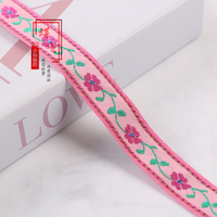 Ruban Jacquard G3645 de 2,5 cm pour Textiles de Maison, Décoration de Rideaux, Accessoires Vestimentaires, Bordures en Dentelle Faits Main DIY