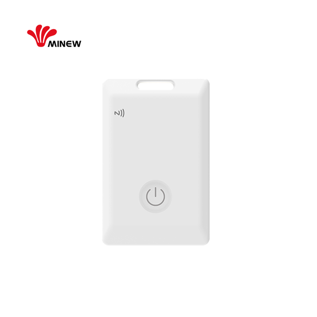 Minew MWC01 rechargeable built-in RFID programmable magnetic charging waterproof bluetooth BLE beacon with SOS button