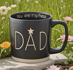 Tazza in Ceramica per la Festa del Papà - 'Ti Chiamo Eroe' - Tazza da Caffè per Decorazione Casa, Ideale per Tè e Latte - Product Image 5