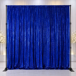 Wholesale Mesh Paillette <b>Backdrop</b> Curtain for Gala Dinner Banquet Stage and Party Rental Supplier - Product Image 1