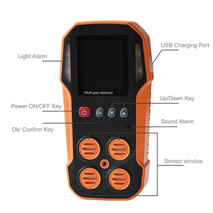Chuyên NGHIỆP 4 Gas <span class=keywords><strong>Detector</strong></span> CD4, LEL/CH4 co H2S O2 <span class=keywords><strong>Detector</strong></span> thời gian thực giá trị & báo động, ATEX cấp giấy chứng nhận đa Gas <span class=keywords><strong>Detector</strong></span> - Product Image 2