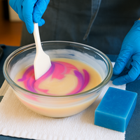 Colorant liquide industriel 1 kg pour bougies, soluble dans l'huile, haute concentration, dispersion sûre, naturel, multicolore/personnalisé, pour cire de soja et cire d'abeille